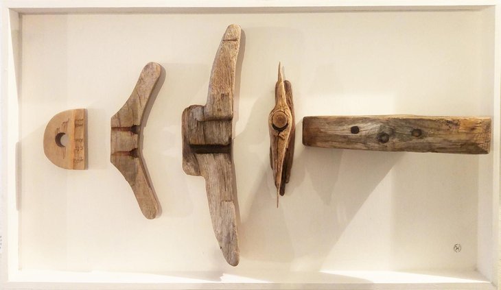 Treibholz-Objekt Fisch