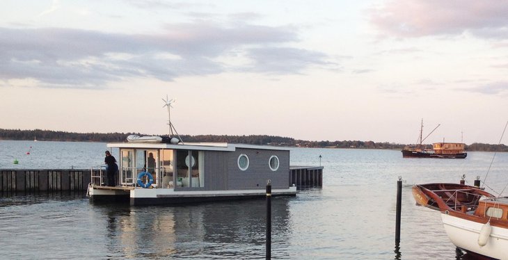 Naturhausboot Habitide in Schleswig